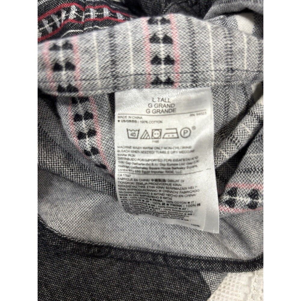 BR Heritage Blanket Stripe Men’s Large Tall Button Down Gray Slim Fit Southwest - Picture 6 of 14